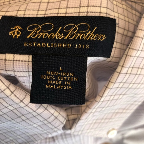 2 Brooks Brothers large Non iron shirts - Picture 3 of 4